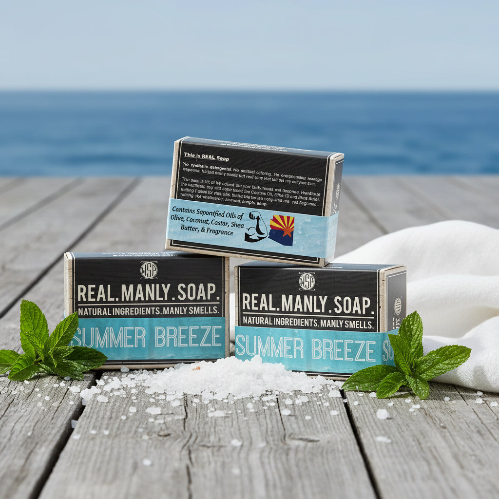 WSP Limited Edition - Summer Breeze - Castile Hand & Body Soap Bar 4.5 oz Vegan Natural Ingredients