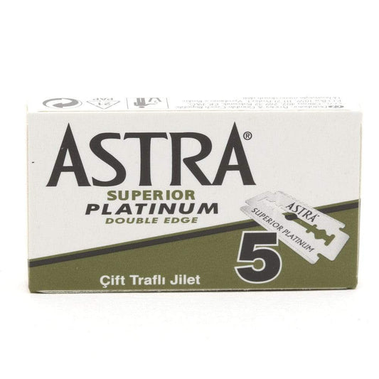 WSP Razor Blades (5 Blades) Astra Superior Platinum Double Edge (DE)