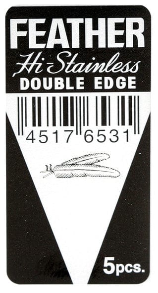 WSP Razor Blades (5 Blades) Feather Hi-Stainless Double Edge (De)