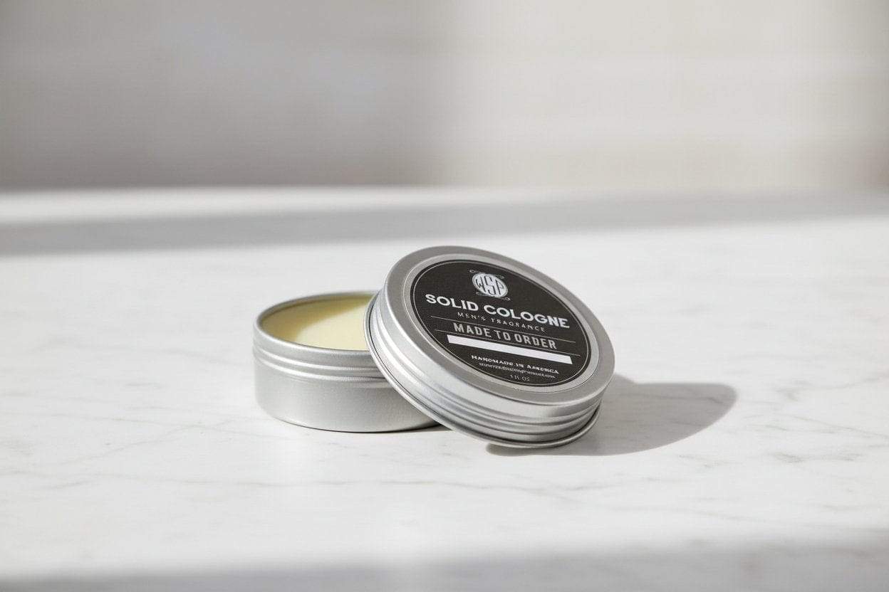 WSP Wood, Spice & Leather Solid Cologne – Rugged Artisan Fragrance – Made to Order