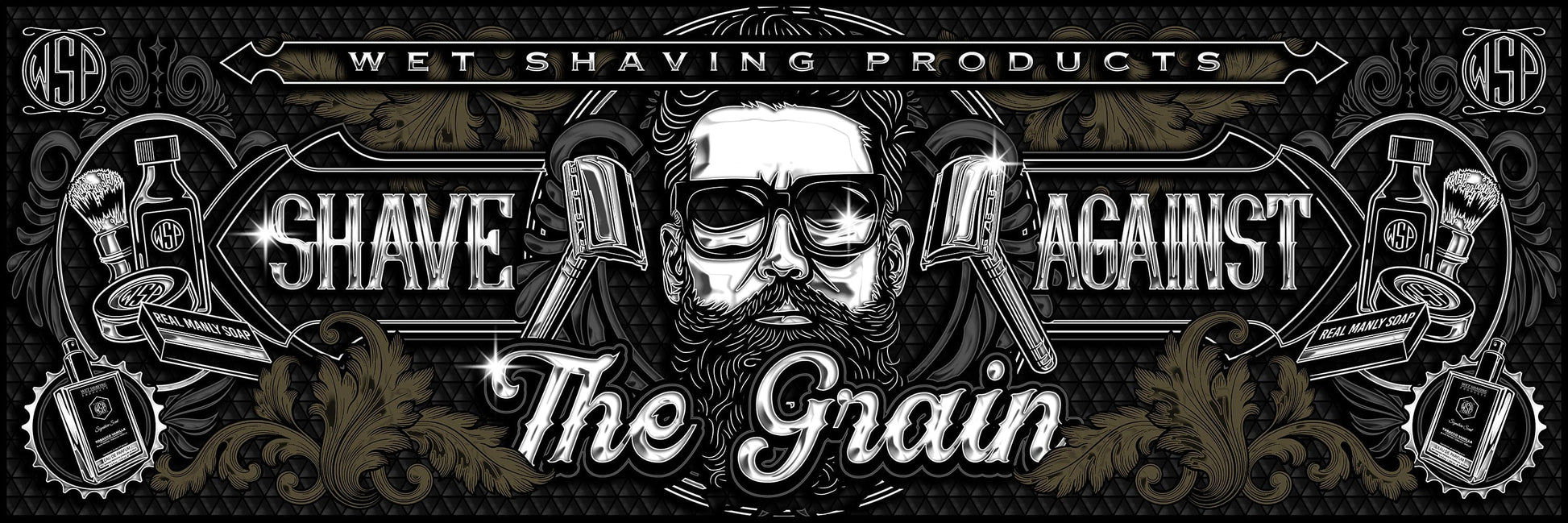 WSP WSP Bumper Sticker "Shave Against the Grain"