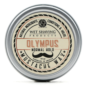 Mustache Wax Regular Hold by WSP - 1 oz (Olympus) Natural & Vegetarian
