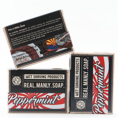 Limited Edition - Peppermint - Castile Hand & Body Soap Bar 4.5 oz Vegan Natural Ingredients