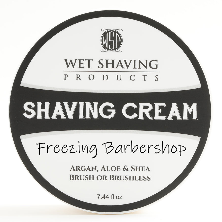 Limited Edition Shaving Cream 7.44 oz - Freezing Barbershop (Cooling) - Featuring Argan & Aloe