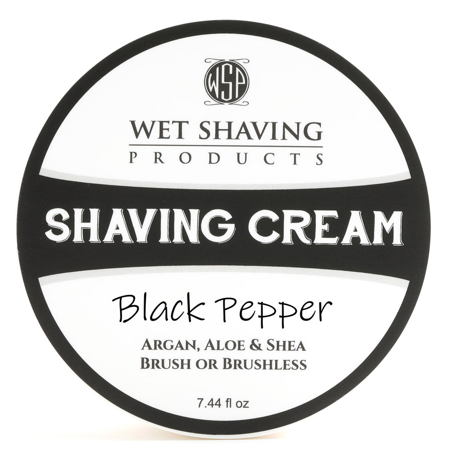 Limited Edition - Black Pepper - Shaving Cream 7.44 oz Featuring Argan & Aloe